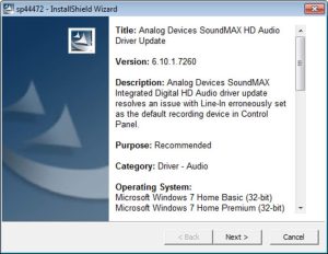 Compaq ADI SoundMax Integrated Digital Audio